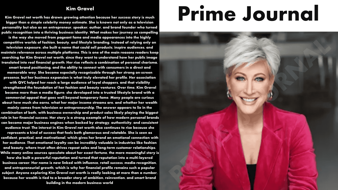 Kim Gravel Net Worth