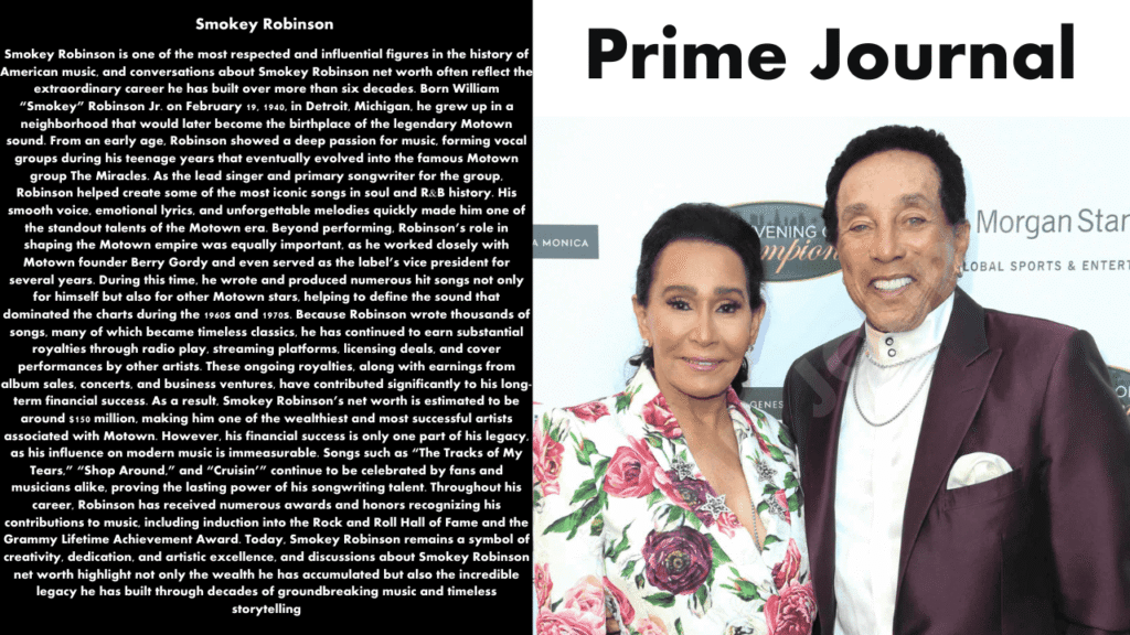 Smokey Robinson Net Worth