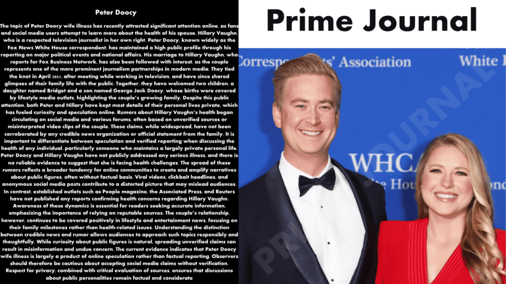 Peter Doocy Wife Illness