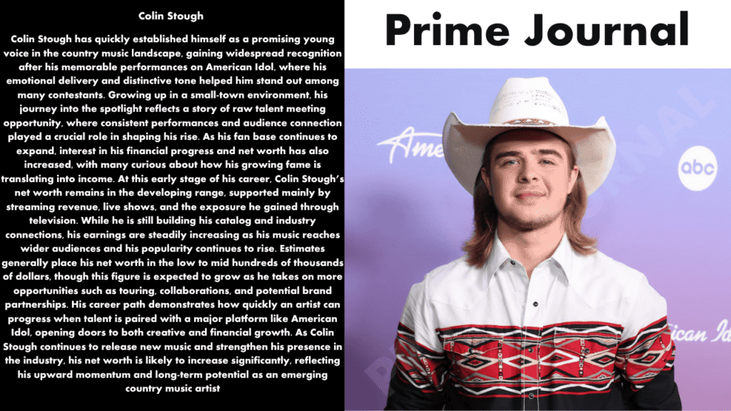 Colin Stough Net Worth