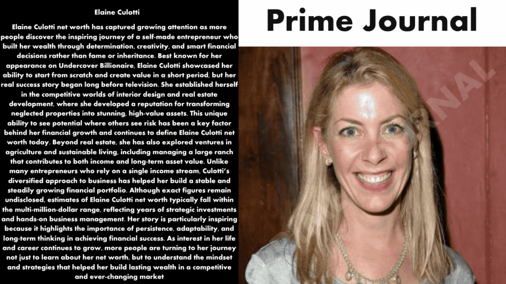 Elaine Culotti Net Worth