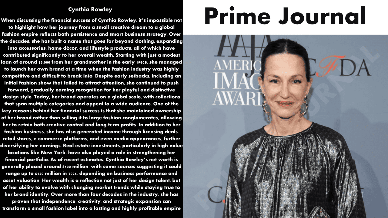 Cynthia Rowley Net Worth