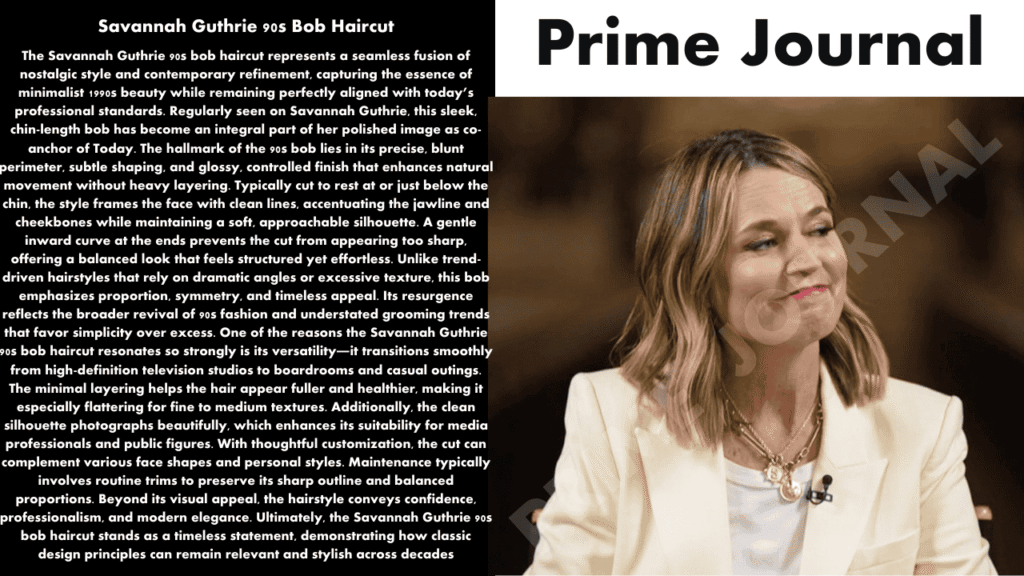 Savannah Guthrie 90s Bob Haircut