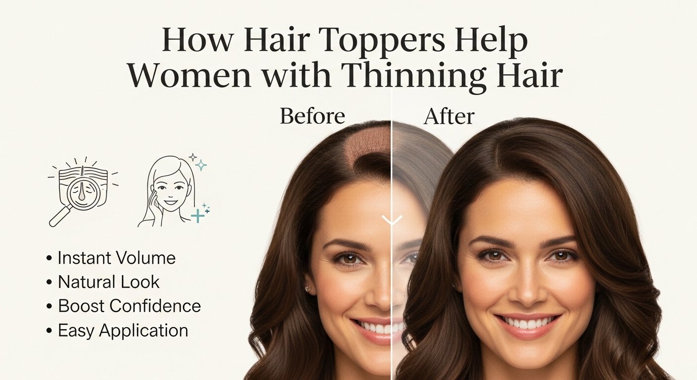 How Hair Toppers Help Women with Thinning Hair