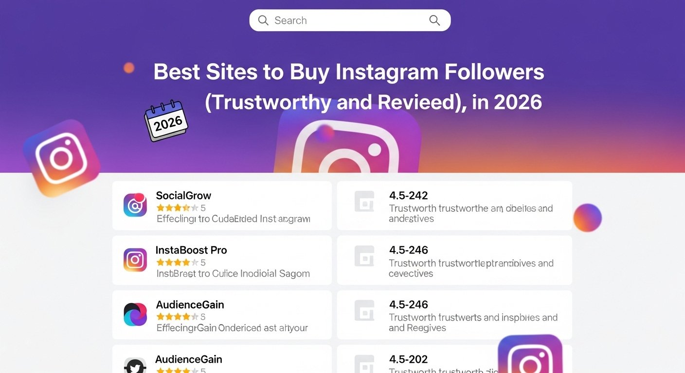 Best Sites to Buy Instagram Followers (Trustworthy and Reviewed) in 2026