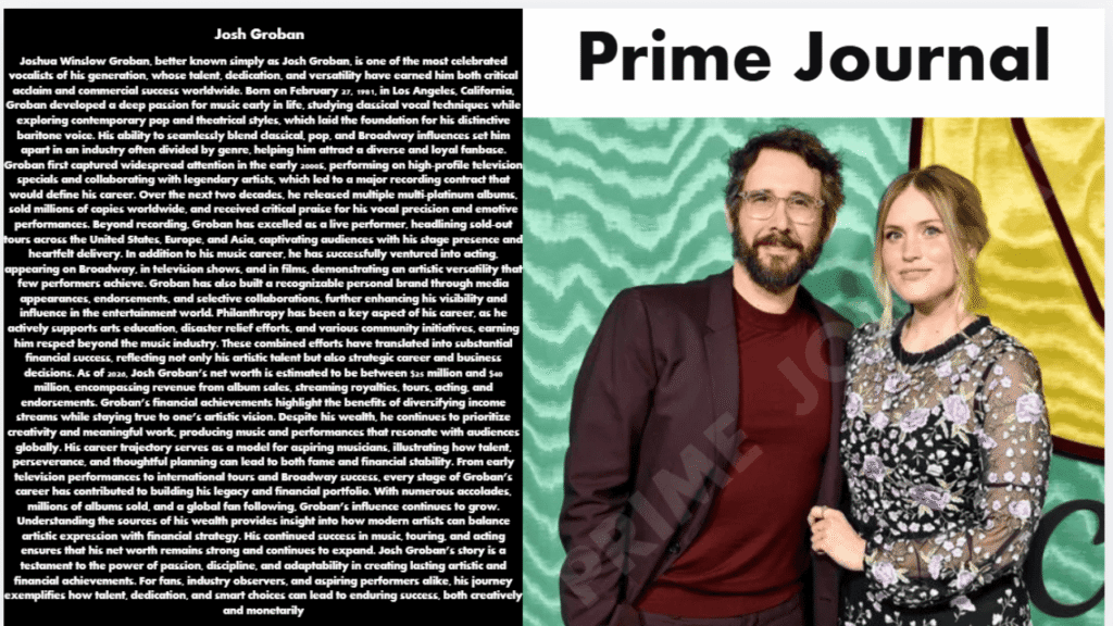 Josh Groban Net Worth