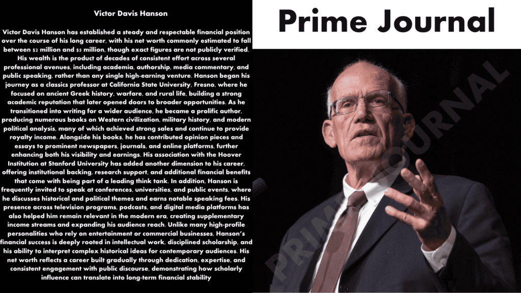 Victor Davis Hanson Net Worth