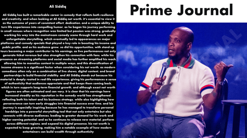 Ali Siddiq Net Worth