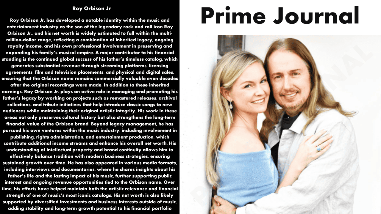 Roy Orbison Jr Net Worth