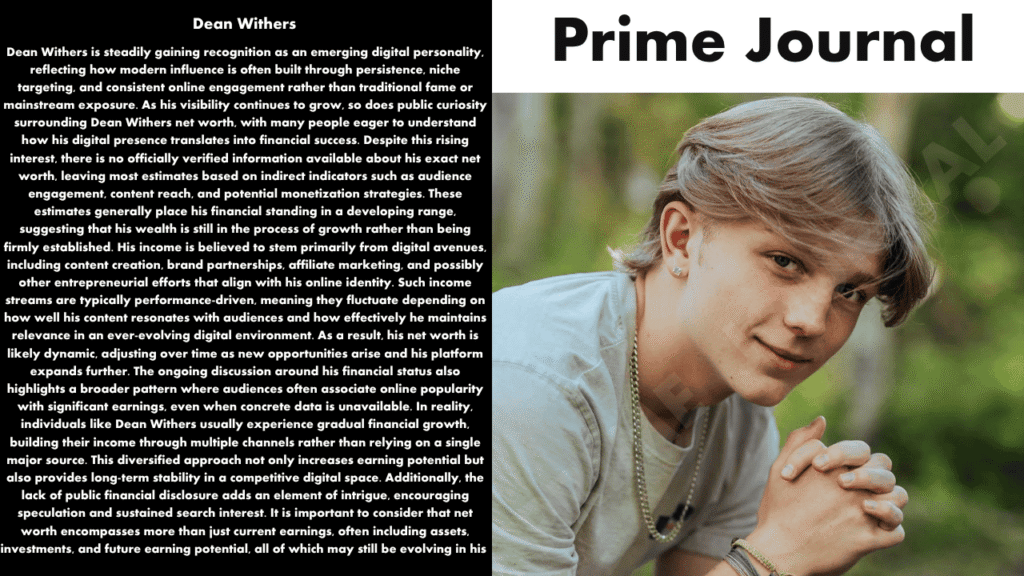 Dean Withers Net Worth