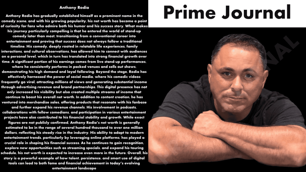 Anthony Rodia Net Worth