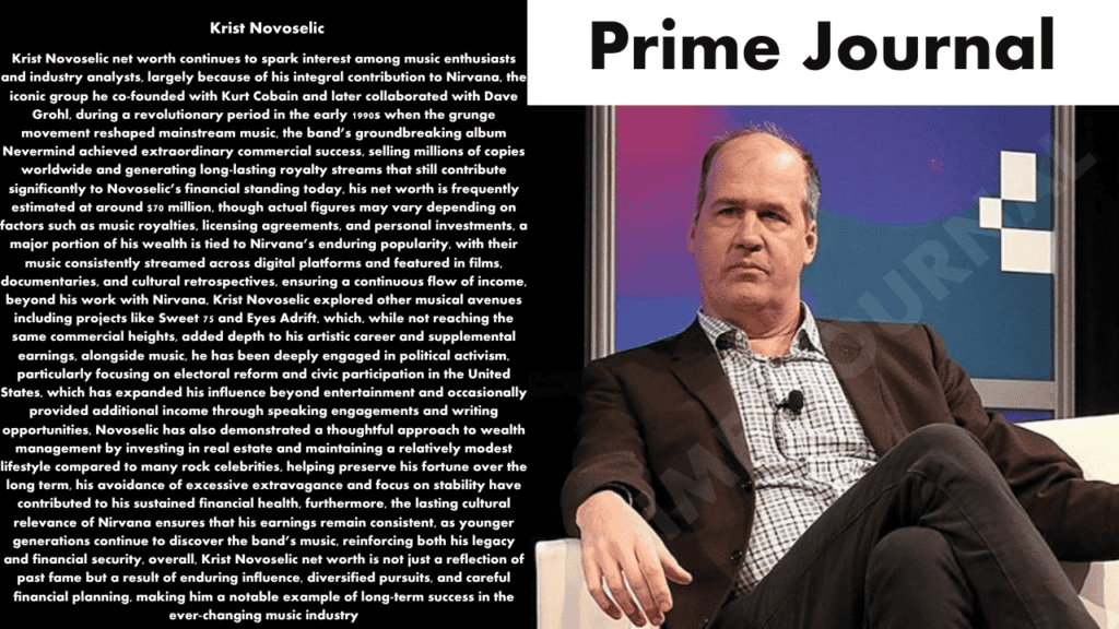 Krist Novoselic Net Worth
