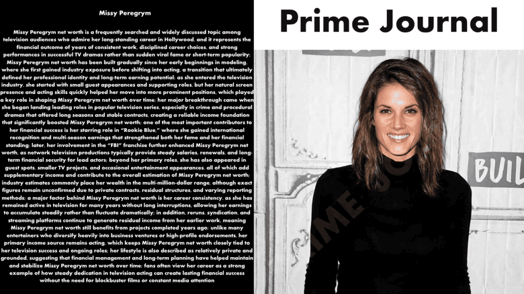 Missy Peregrym Net Worth