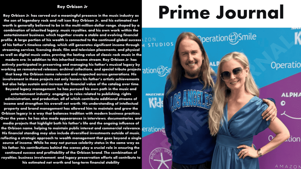 Roy Orbison Jr Net Worth
