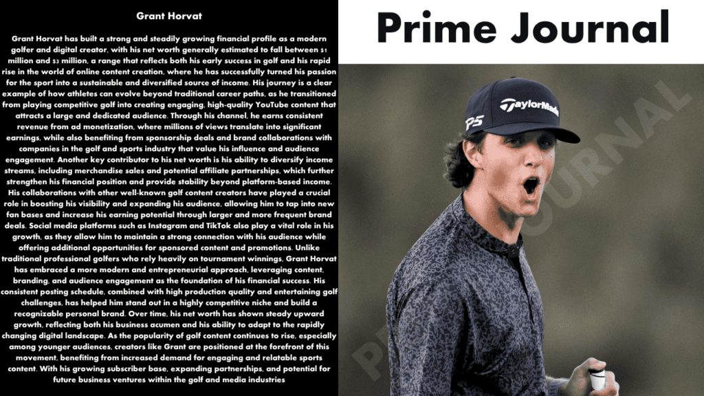 Grant Horvat Net Worth