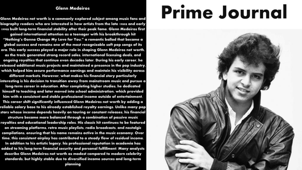 Glenn Medeiros Net Worth