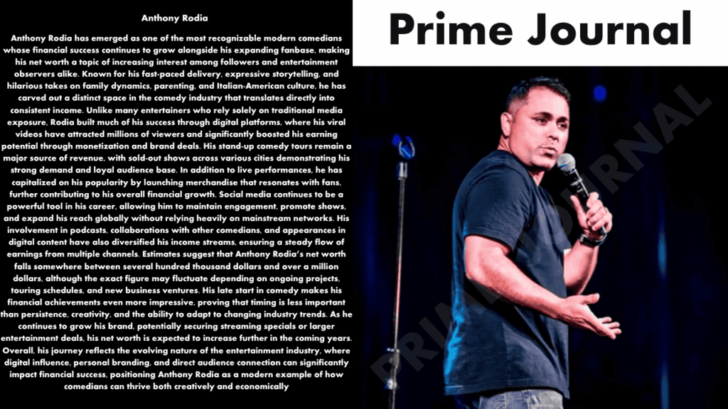 Anthony Rodia Net Worth