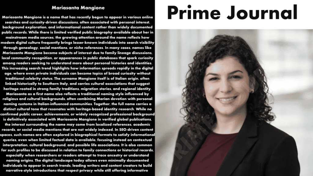 Mariasanta Mangione