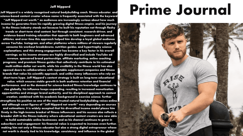 Jeff Nippard Net Worth