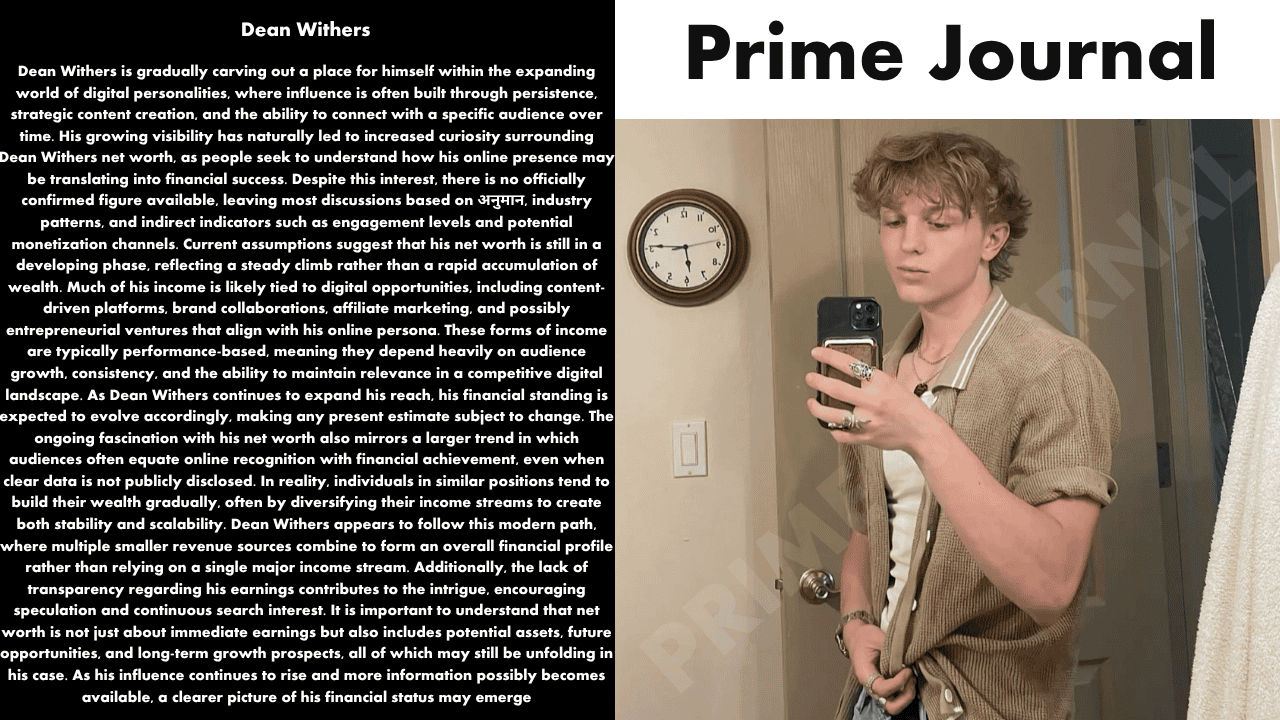 Dean Withers Net Worth