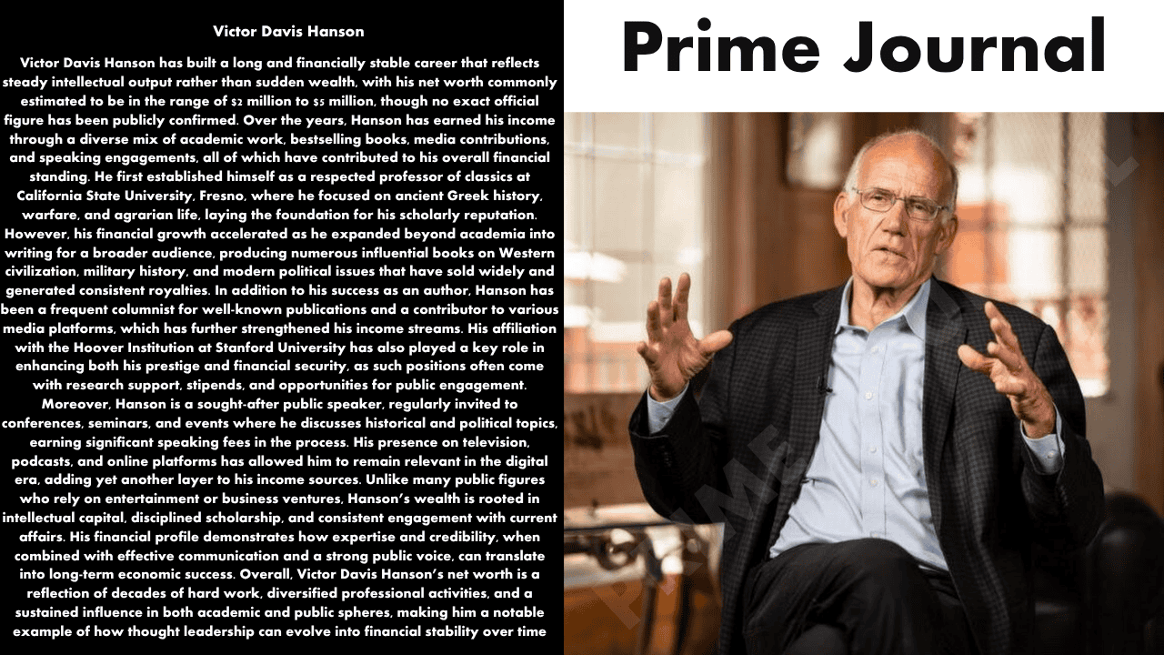 Victor Davis Hanson Net Worth
