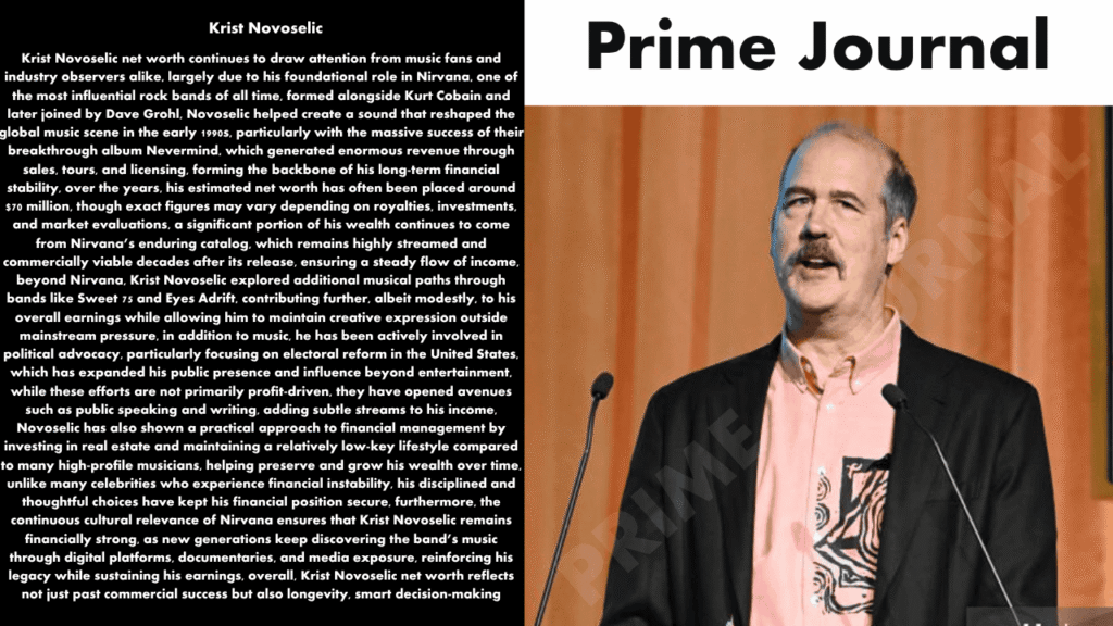 Krist Novoselic Net Worth