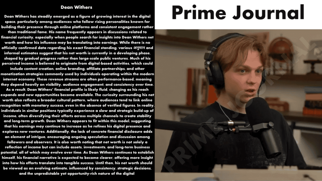 Dean Withers Net Worth