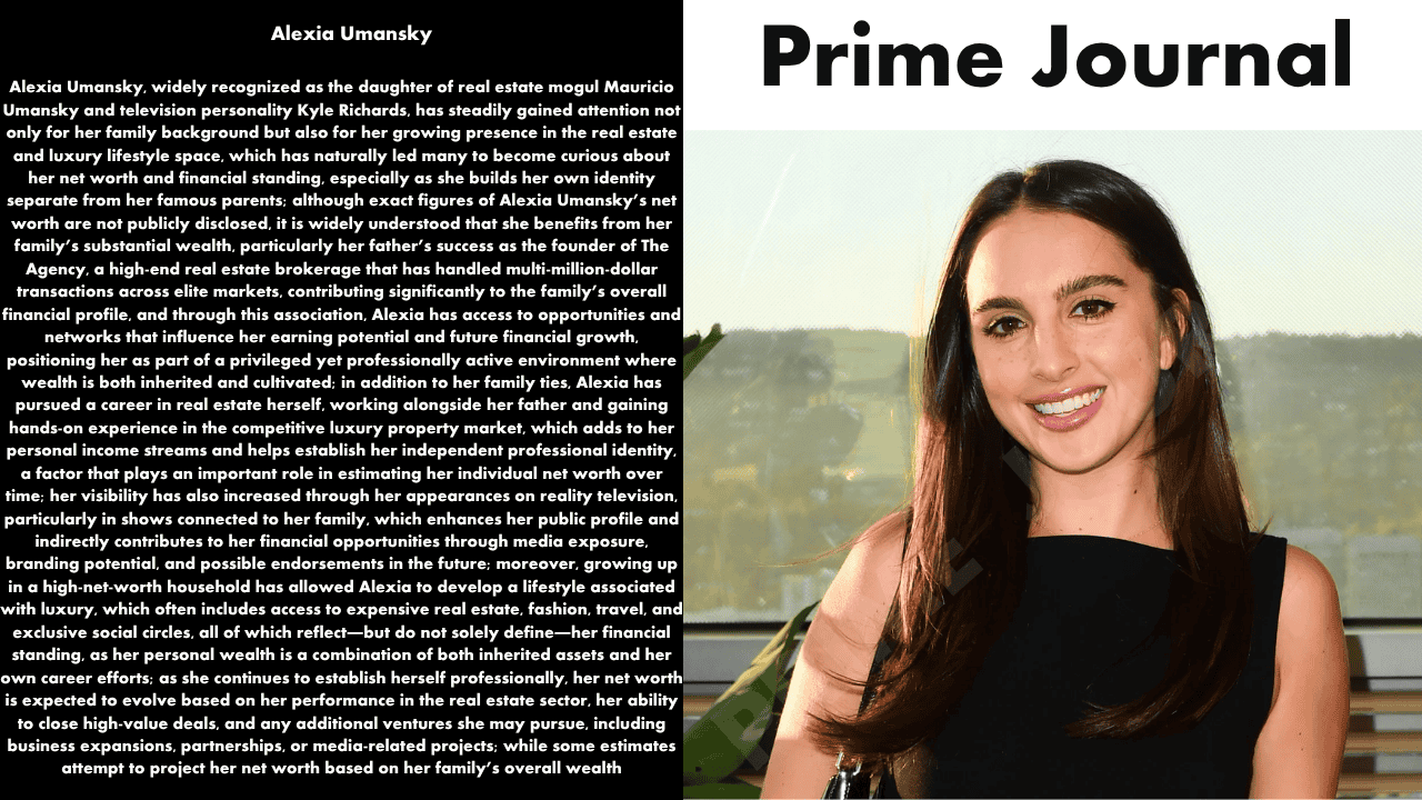 Alexia Umansky Net Worth