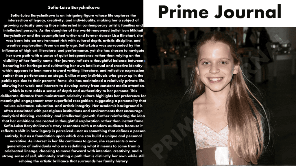 Sofia-Luisa Baryshnikova