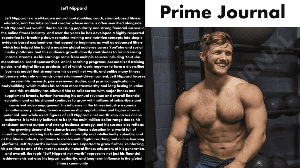 Jeff Nippard Net Worth