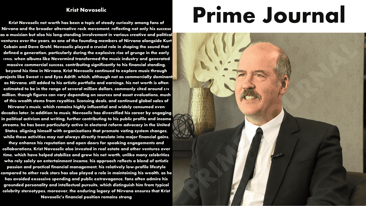Krist Novoselic Net Worth: Income, Career, and Financial Journey