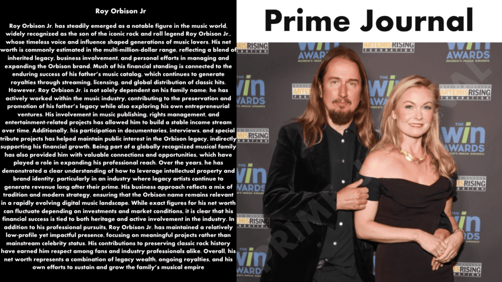 Roy Orbison Jr Net Worth