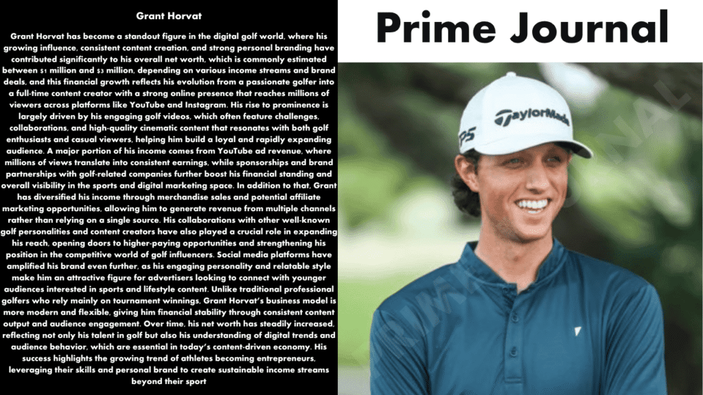 Grant Horvat Net Worth