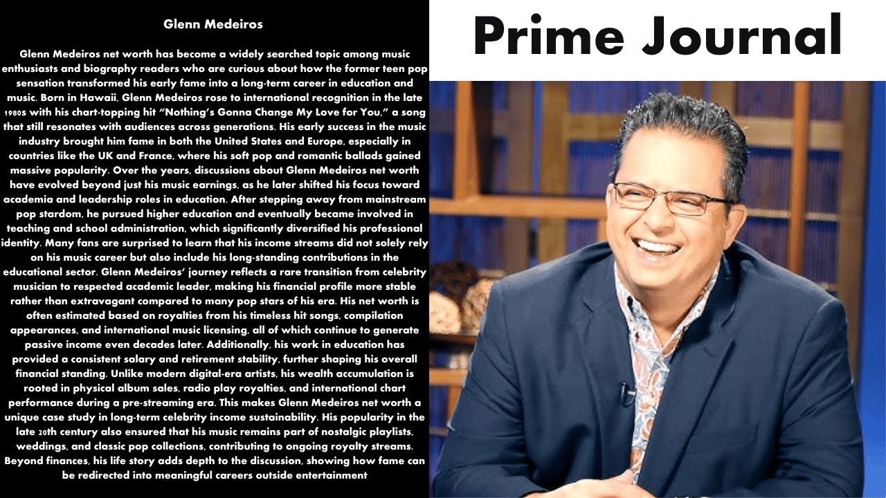 Glenn Medeiros Net Worth