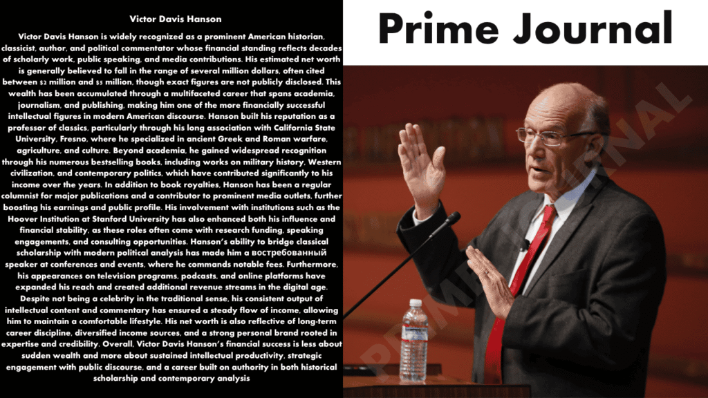 Victor Davis Hanson Net Worth