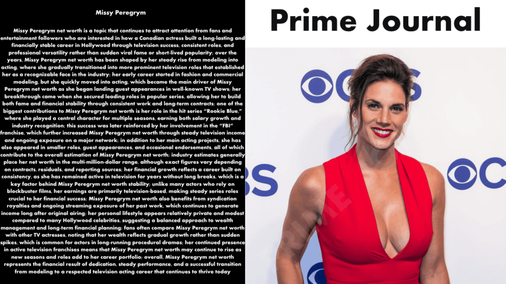 Missy Peregrym Net Worth