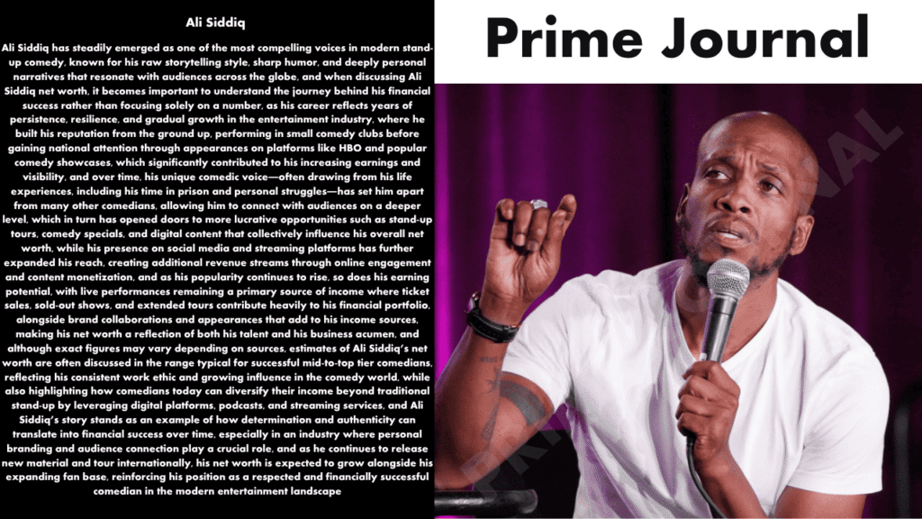 Ali Siddiq Net Worth