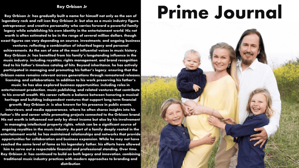 Roy Orbison Jr Net Worth