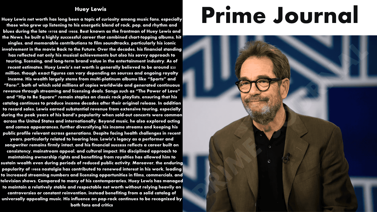 Huey Lewis Net Worth