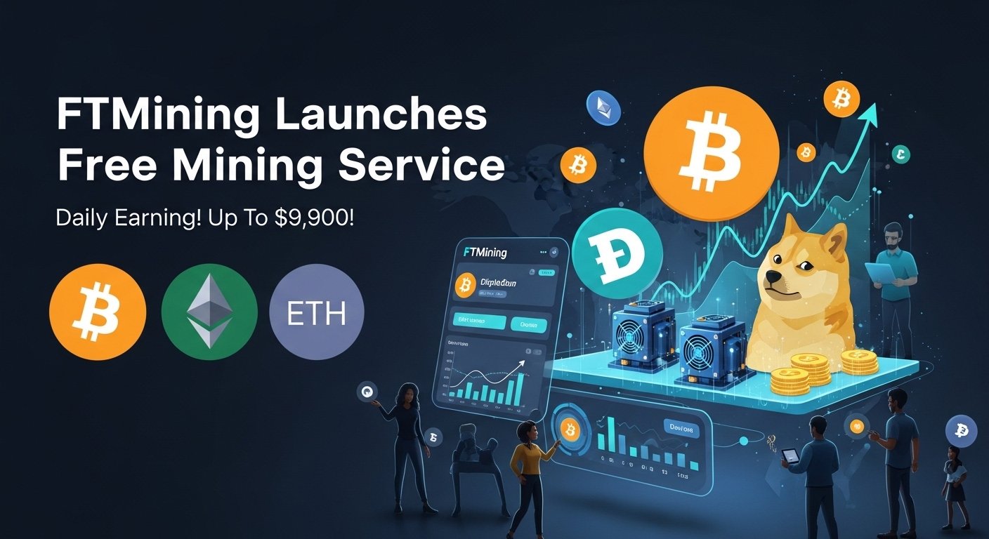 FTMining launches free mining service for BTC, ETH, and DOGE holders, with daily earnings of up to $9,900? 