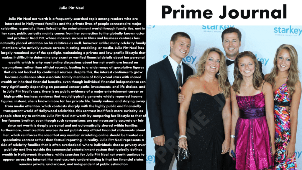 Julie Pitt Neal Net Worth