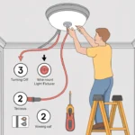 How to Remove a Flush Mount Ceiling Light?