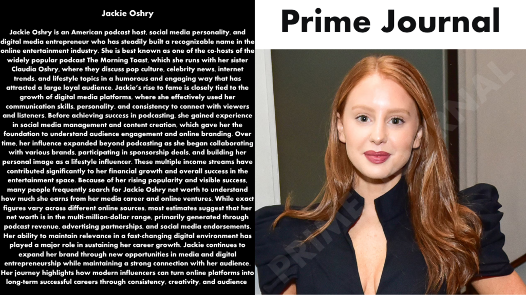 Jackie Oshry Net Worth